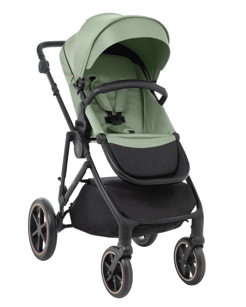 Combined stroller 2 in 1 with basket for newborn Thea Army Green 2024