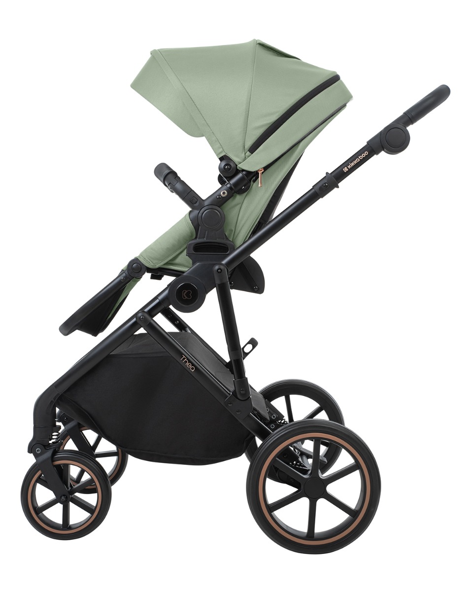 Combined stroller 2 in 1 with basket for newborn Thea Army Green 2024