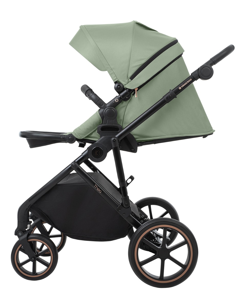 Combined stroller 2 in 1 with basket for newborn Thea Army Green 2024