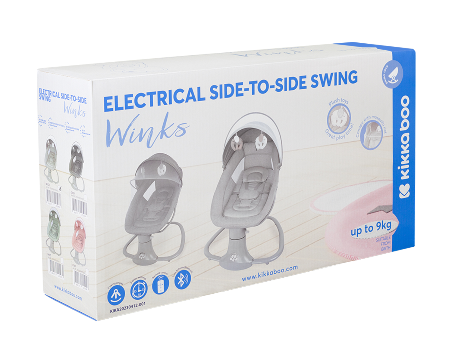 Електрическа люлка Winks Grey 2024