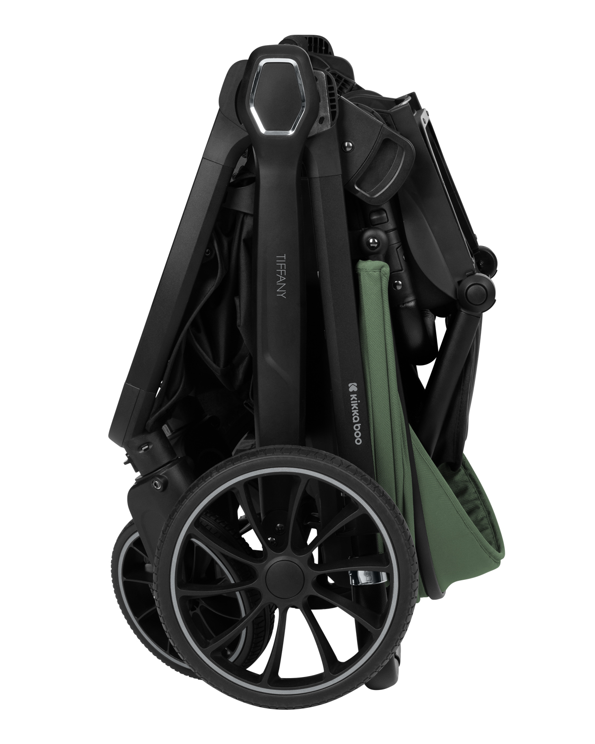 Комбинирана количка 2в1 с кош за новородено Tiffany Army Green 2024