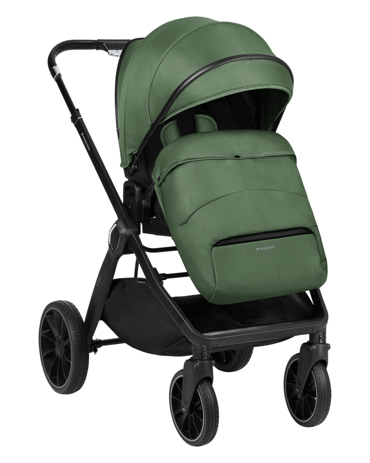 Комбинирана количка 2в1 с кош за новородено Tiffany Army Green 2024