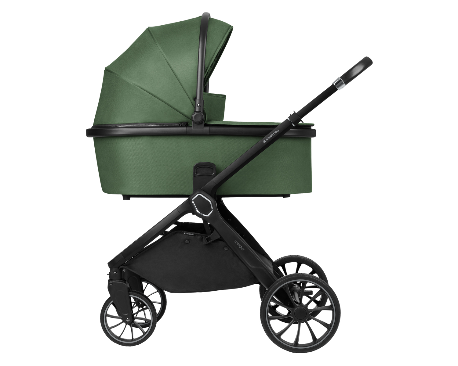 Комбинирана количка 2в1 с кош за новородено Tiffany Army Green 2024