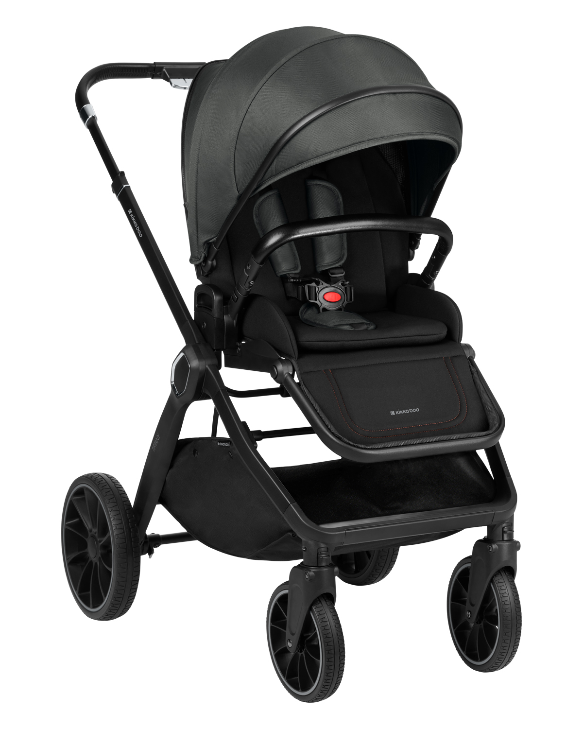 Комбинирана количка 2в1 с кош за новородено Tiffany Dark Grey 2024