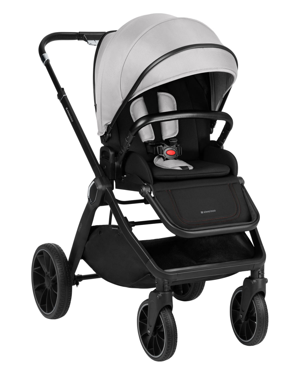 Комбинирана количка 2в1 с кош за новородено Tiffany Light Grey 2024