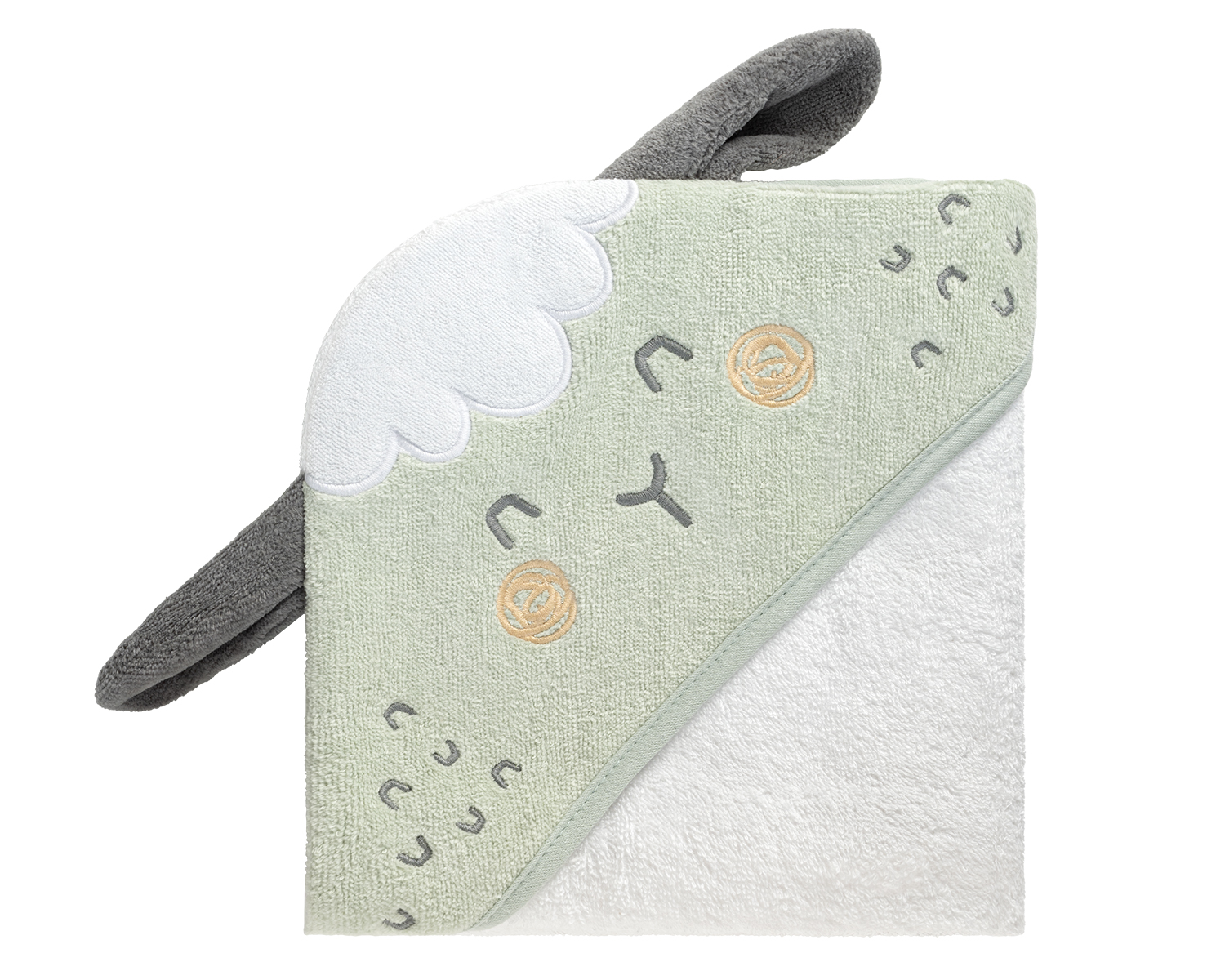 Hooded towel 90/90cm terry Sleepy Sheep
