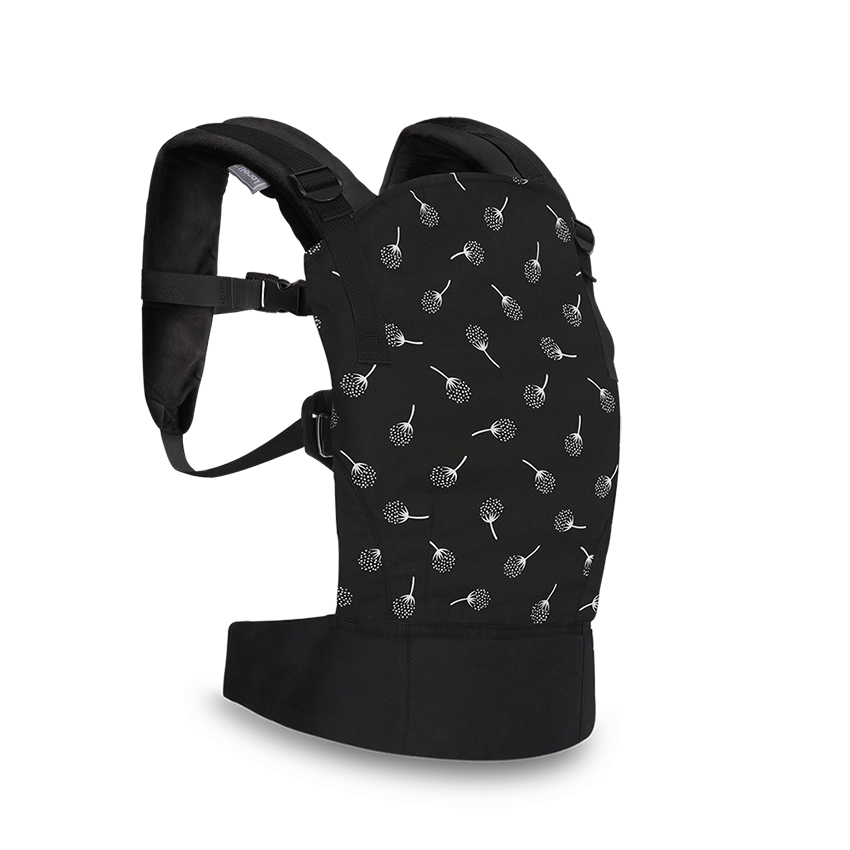 Бебешка ергономична раница/кенг wally black floral