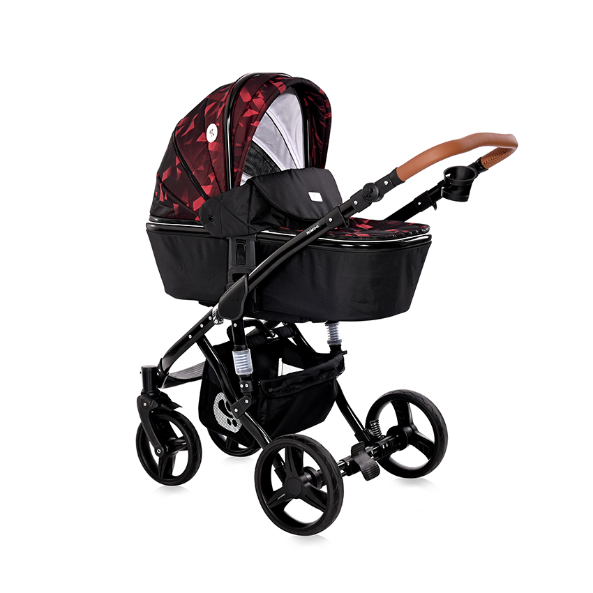 Бебешка количка rimini+чанта ruby red & black