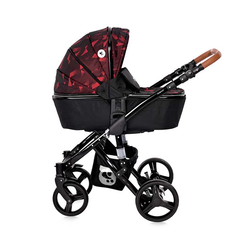 Бебешка количка rimini+чанта ruby red & black