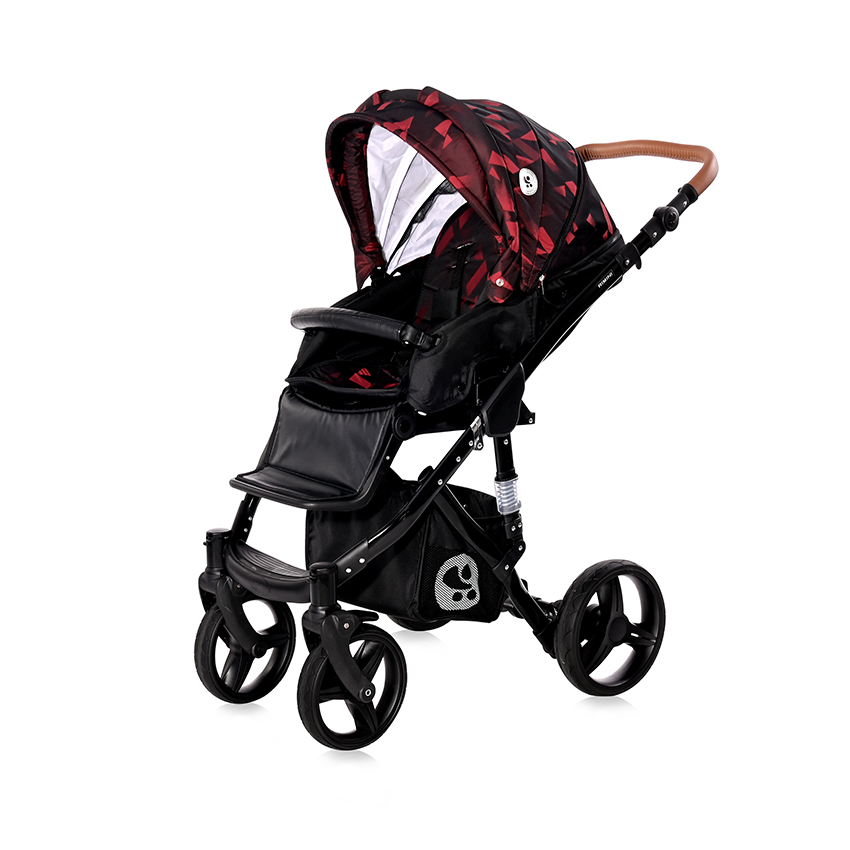 Бебешка количка rimini+чанта ruby red & black