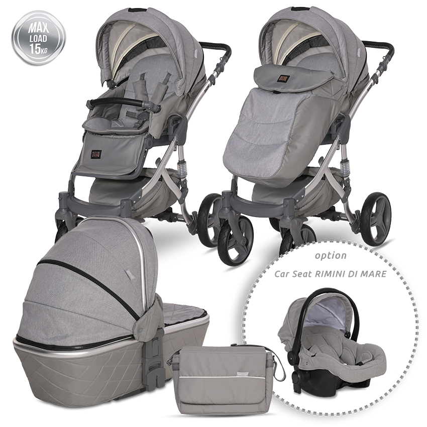 Baby stroller rimini premium gray