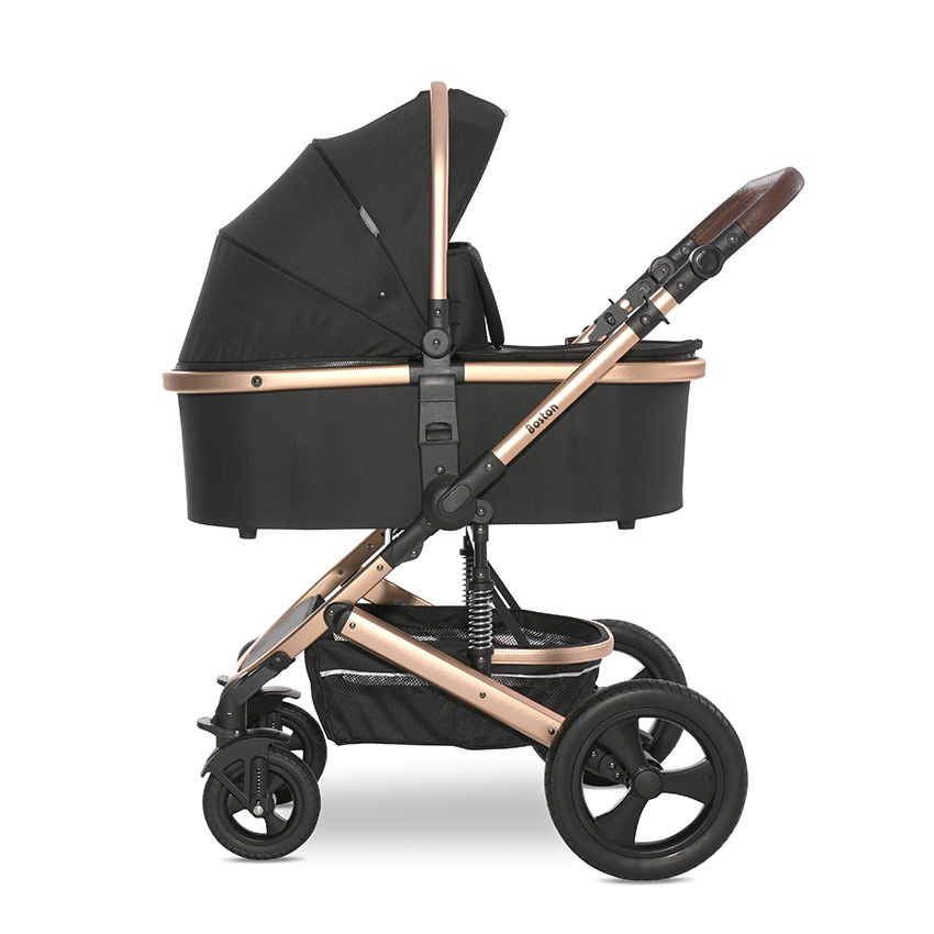 Baby stroller boston black + adapters