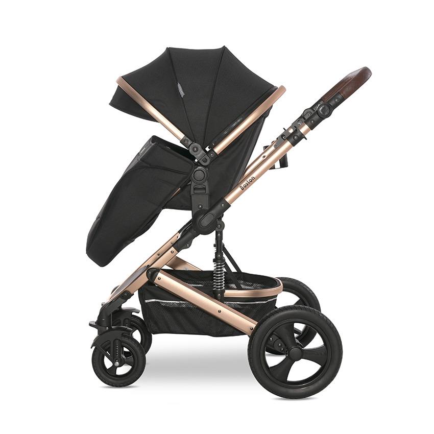 Baby stroller boston black + adapters