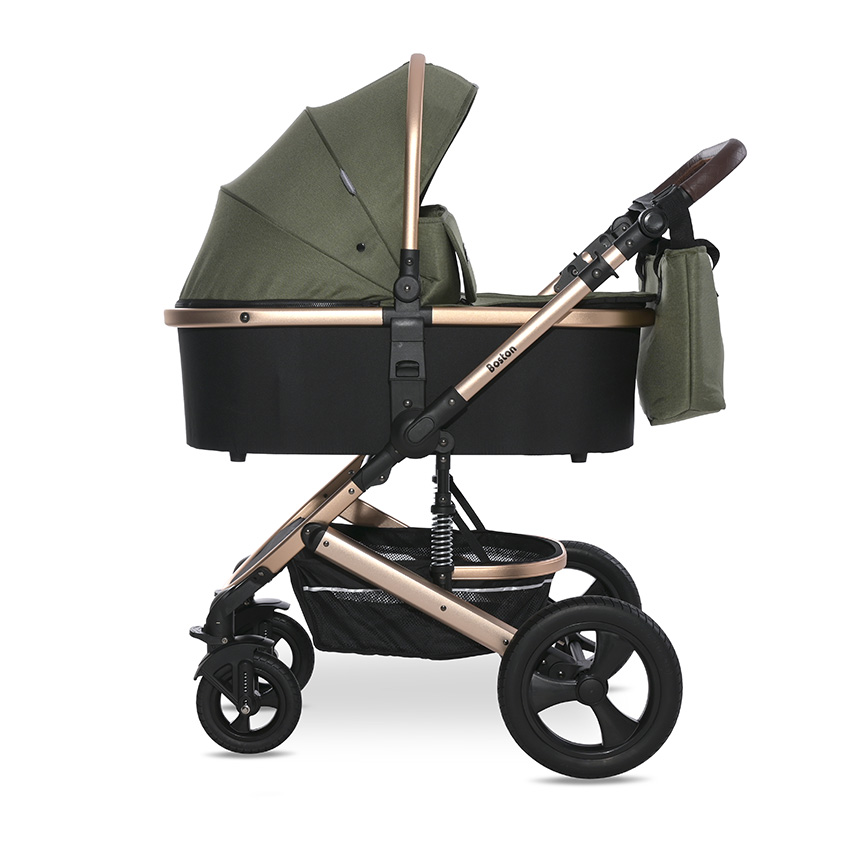 Baby stroller boston loden green+adapters