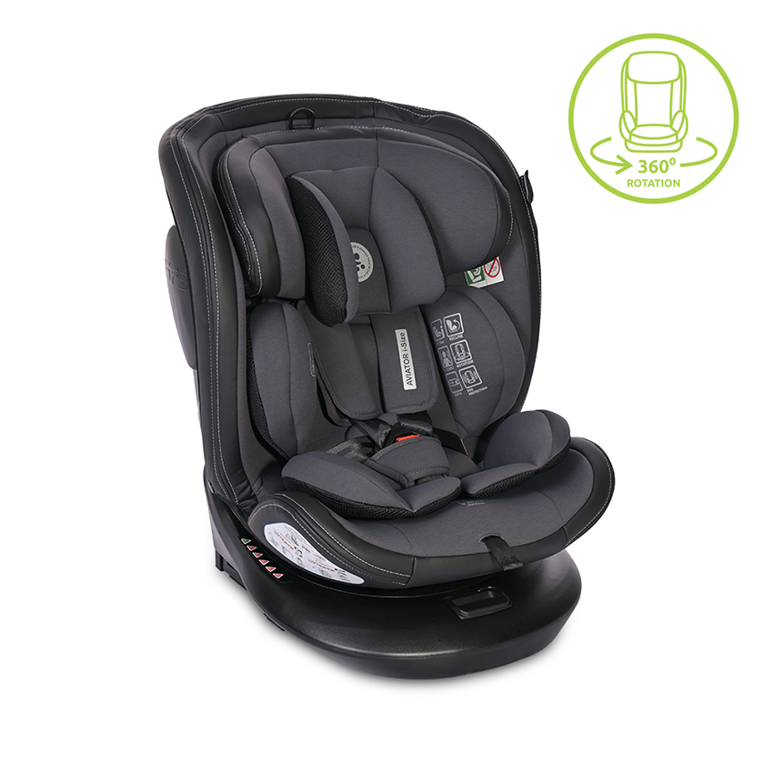 Стол за кола aviator i-size isofix 40-150 cm grey
