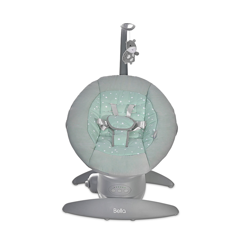 Електрическа люлка bella frosty green stars