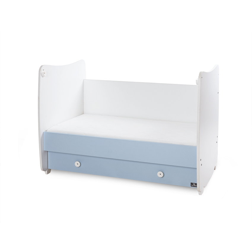 Bed dream new 60/120 color white + baby blue