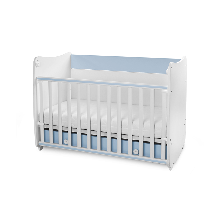 Bed dream new 60/120 color white + baby blue