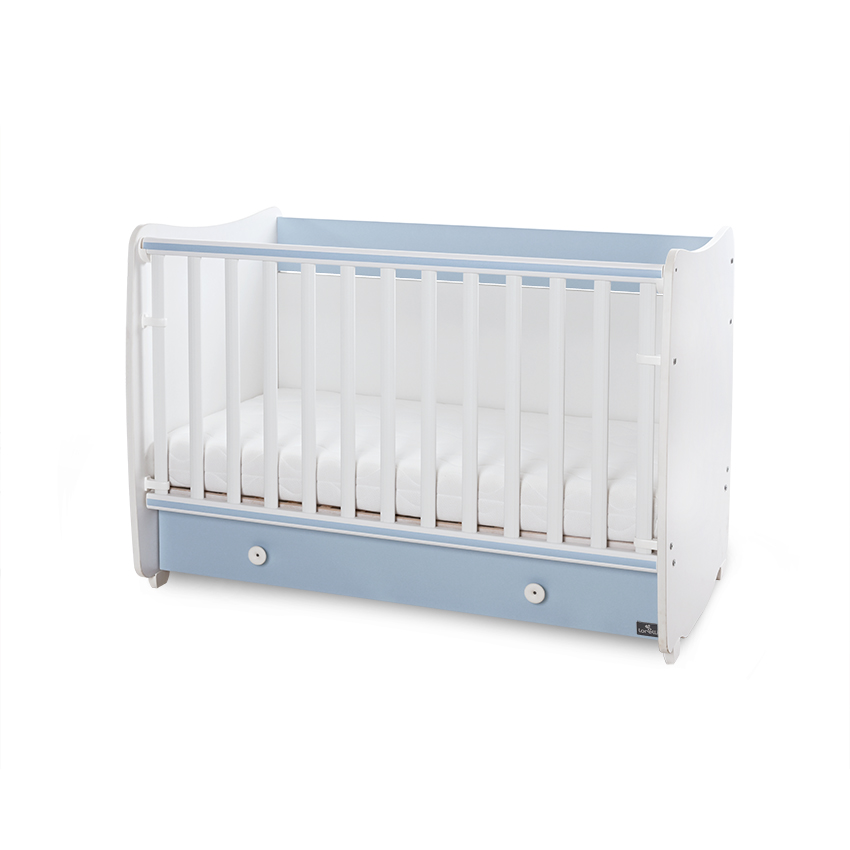 Bed dream new 60/120 color white + baby blue
