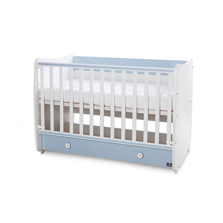 Bed dream new 60/120 color white + baby blue