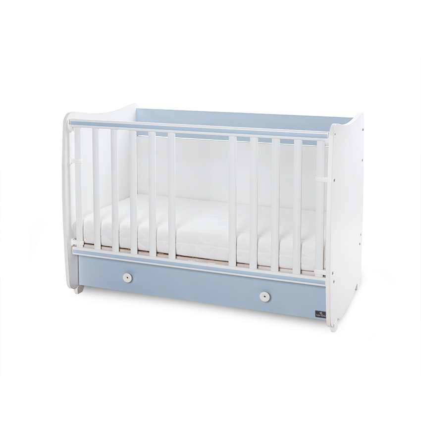Bed dream new 60/120 color white + baby blue