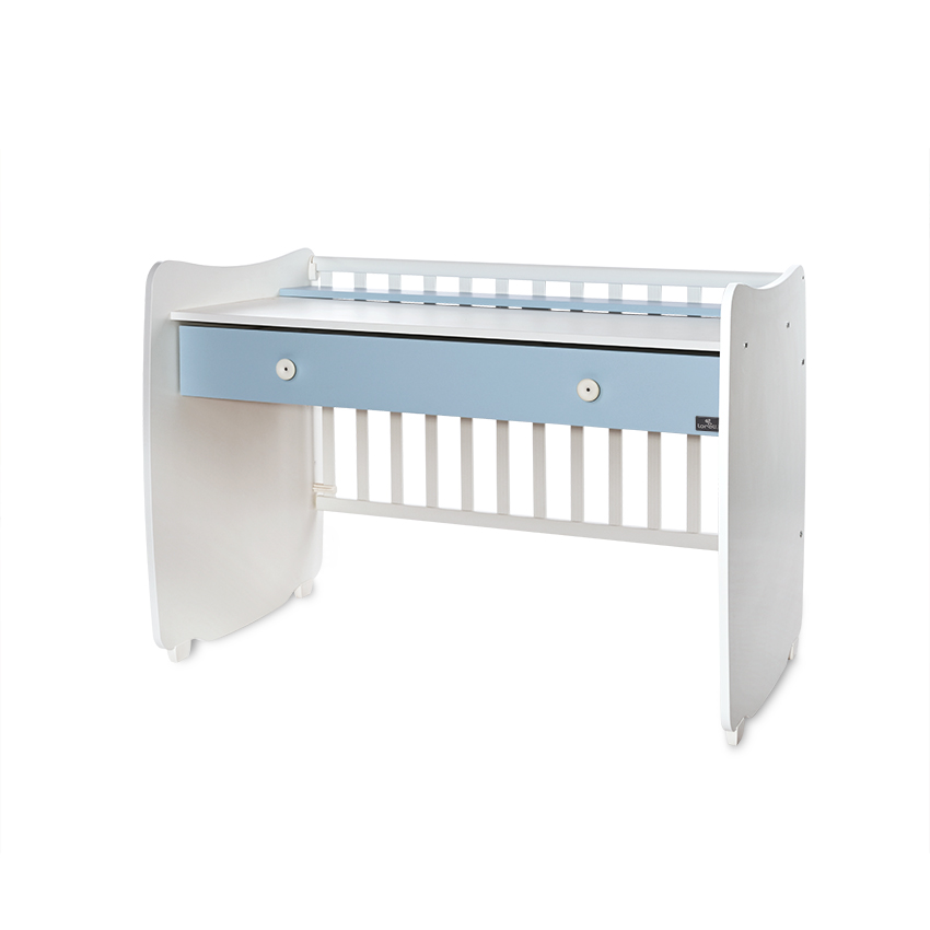 Bed dream new 60/120 color white + baby blue