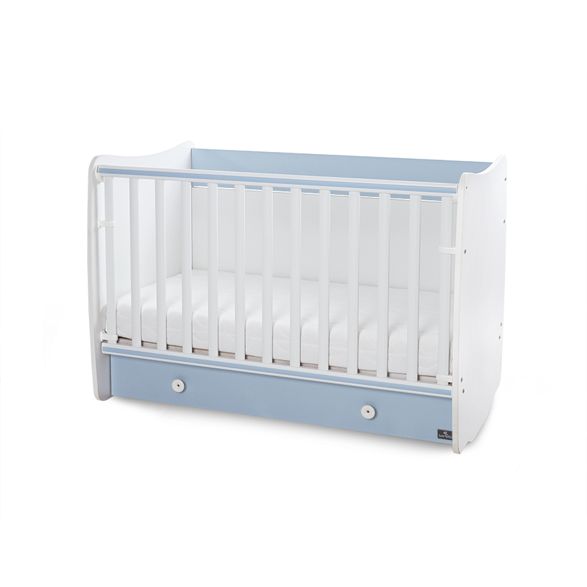 Bed dream new 60/120 color white + baby blue