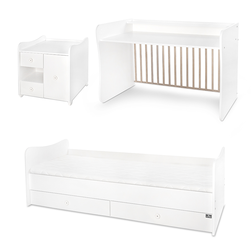 Bed minimax new 190/72 color white