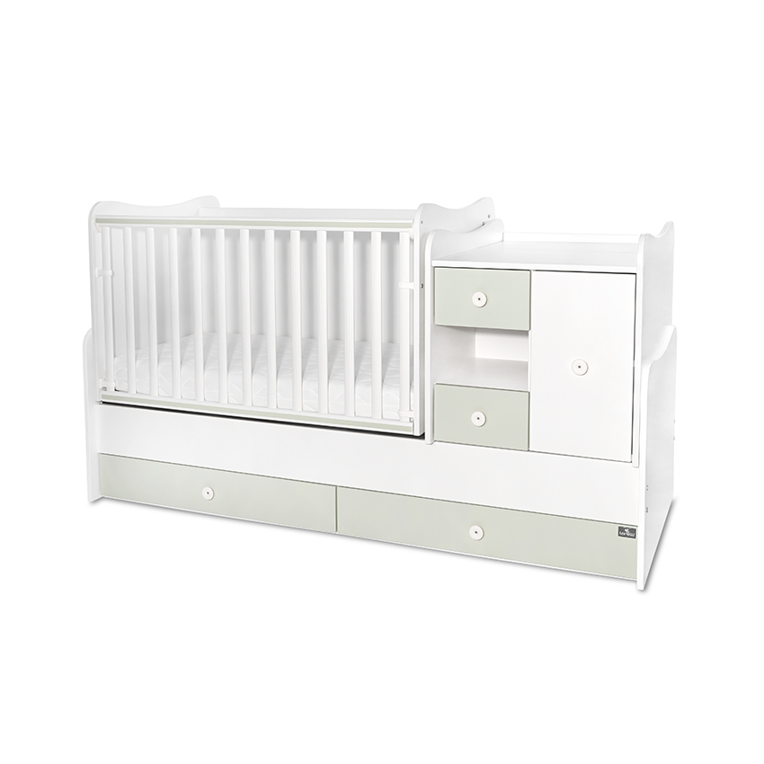 Bed minimax new 190/72 color white/milky green
