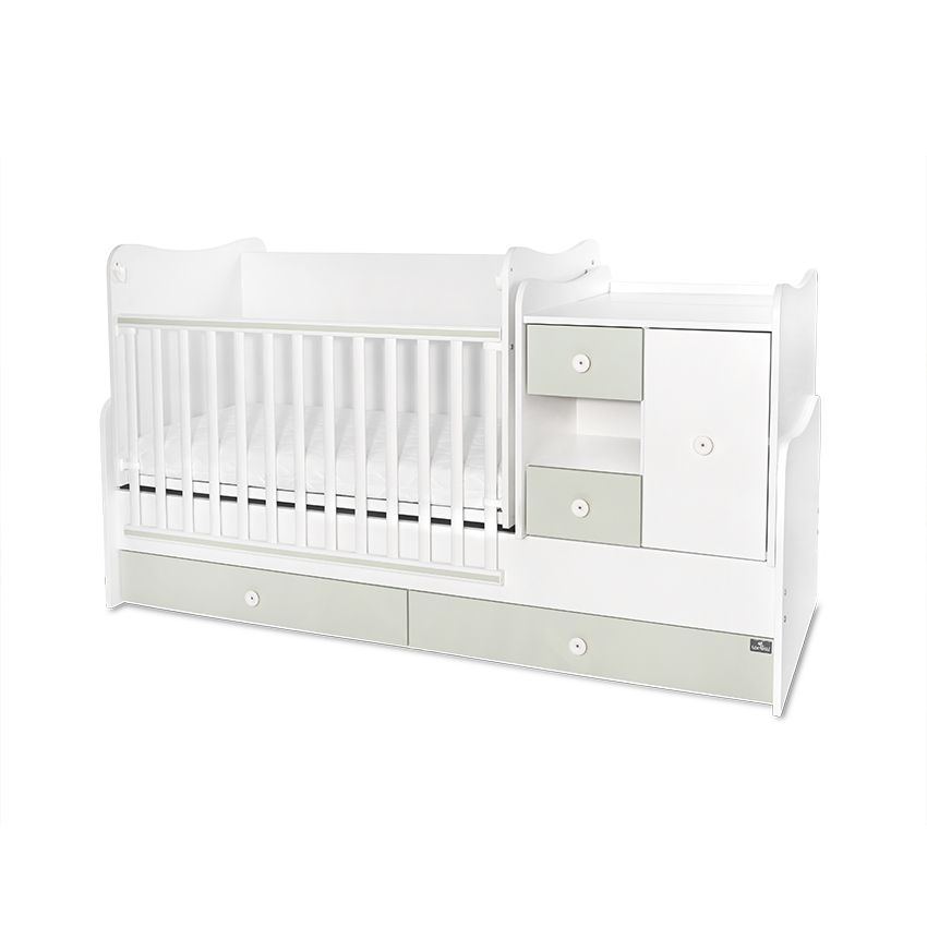 Bed minimax new 190/72 color white/milky green