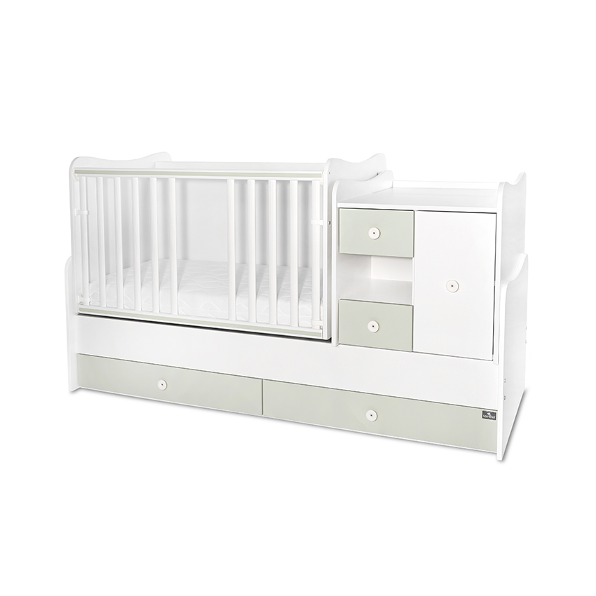 Bed minimax new 190/72 color white/milky green