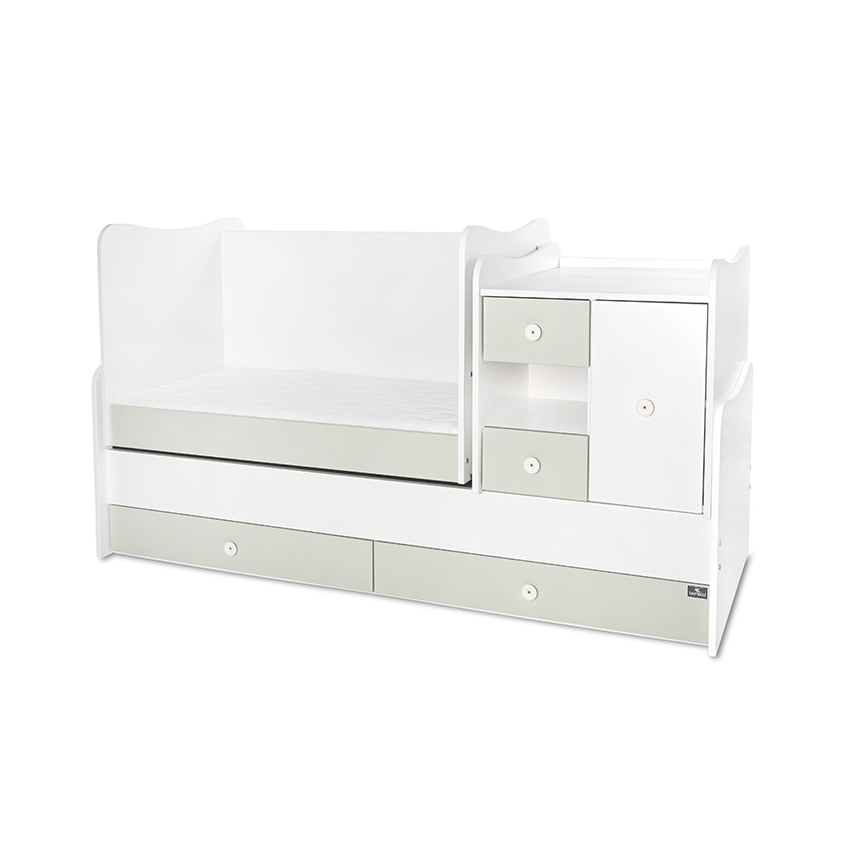Bed minimax new 190/72 color white/milky green