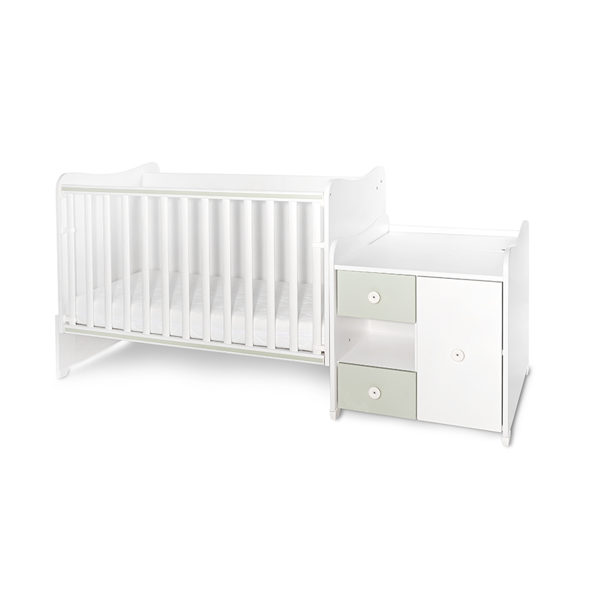 Bed minimax new 190/72 color white/milky green