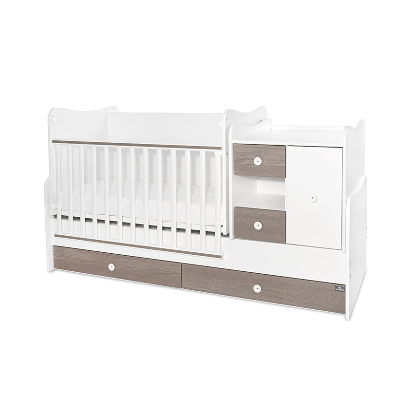 Bed minimax 190/72 color white/brown new