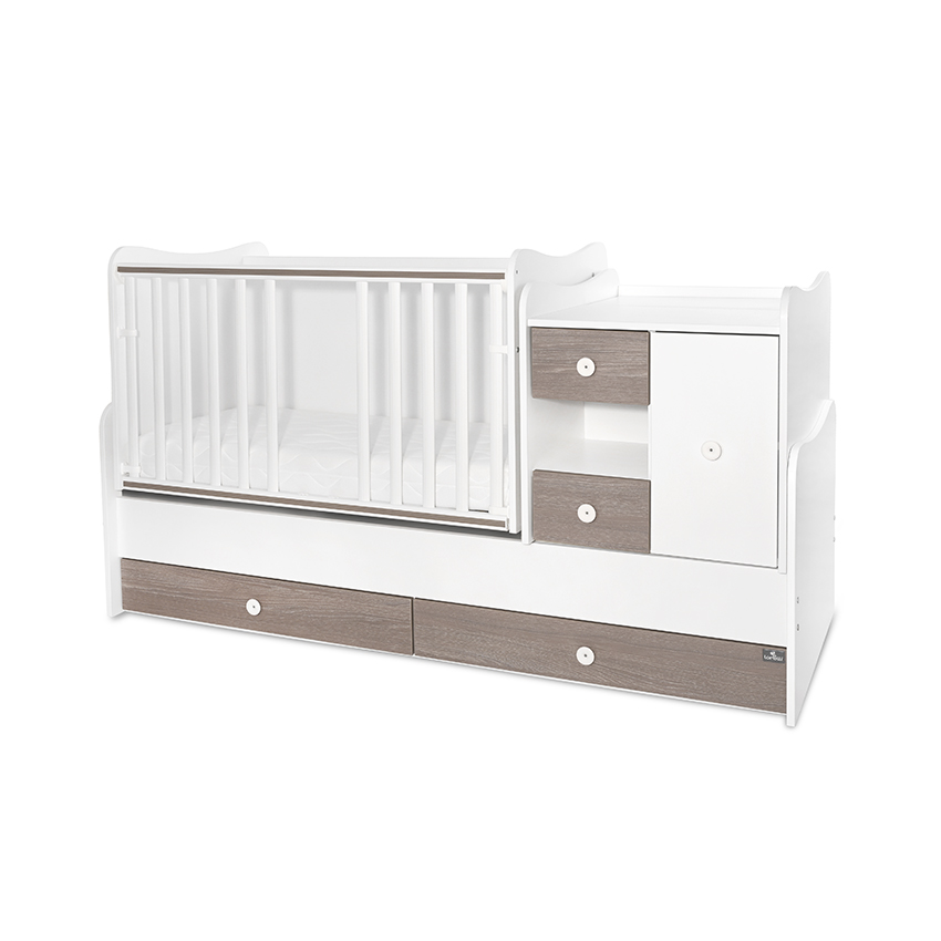 Bed minimax 190/72 color white/brown new