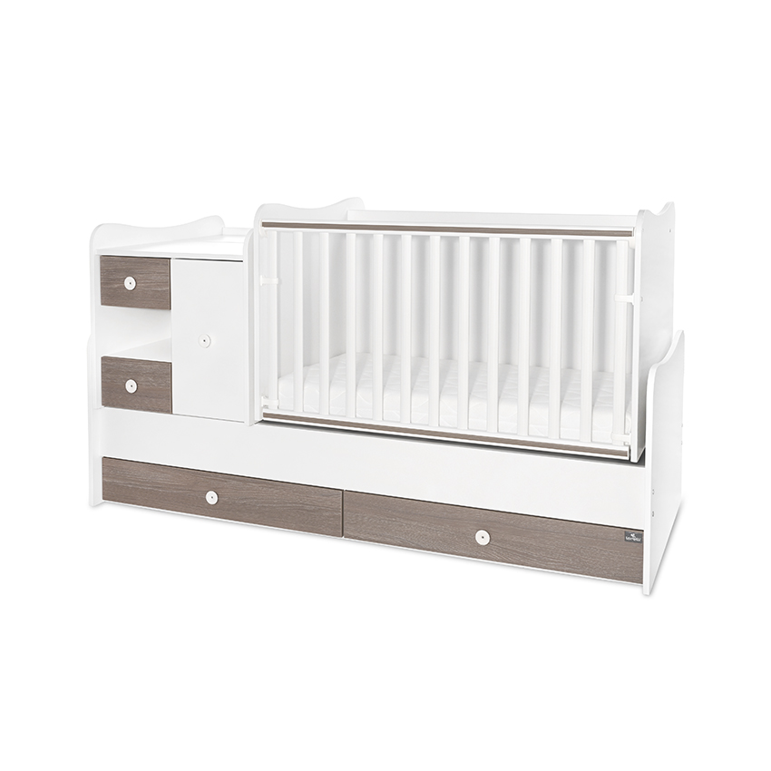 Bed minimax 190/72 color white/brown new