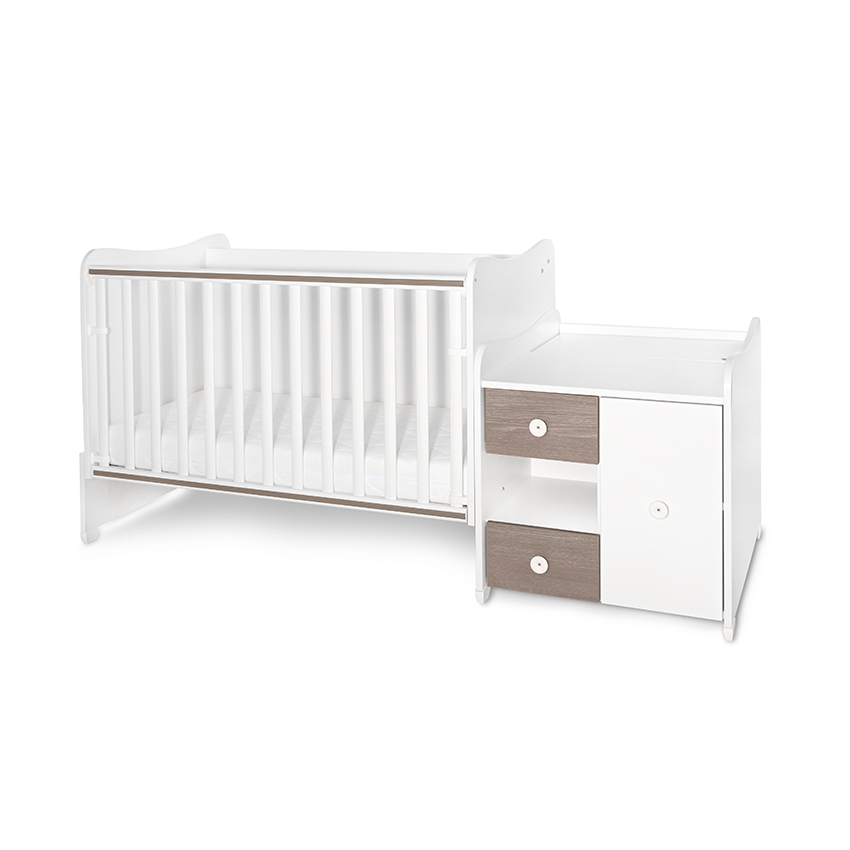 Bed minimax 190/72 color white/brown new