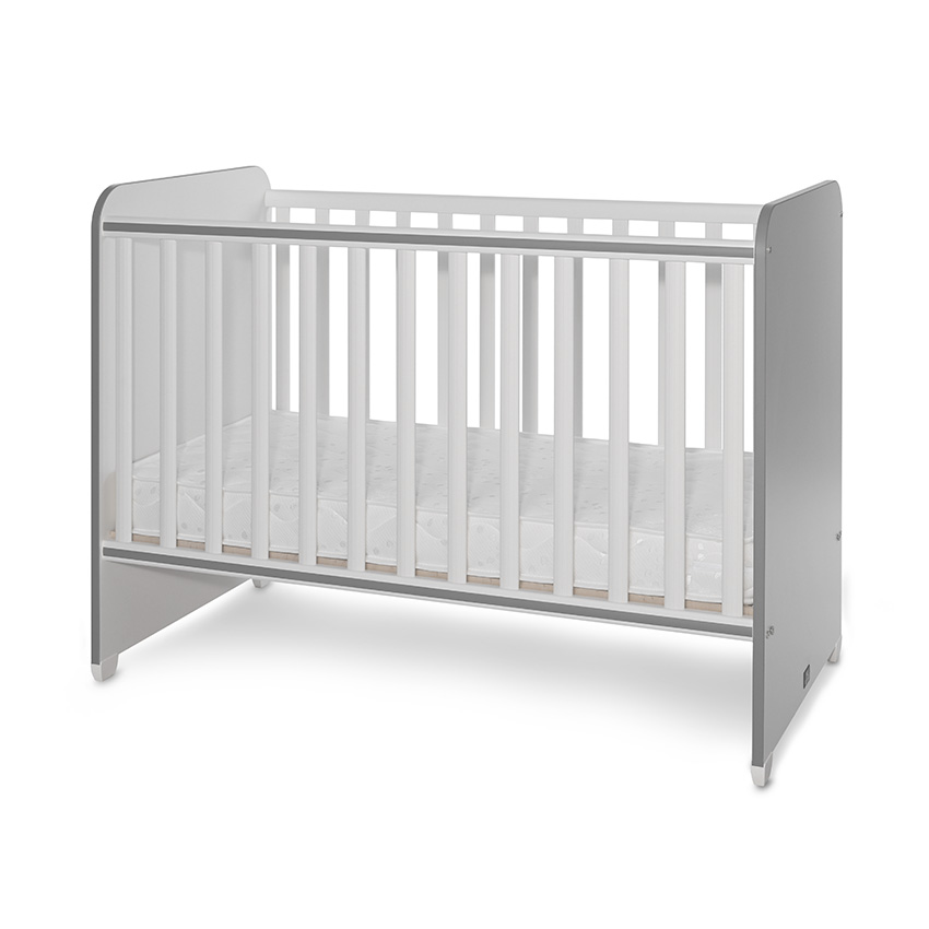 Bed sweet dream 60/120 color white/stone grey