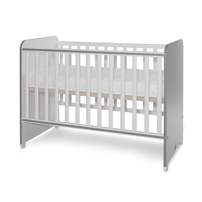 Bed sweet dream 60/120 color white/stone grey