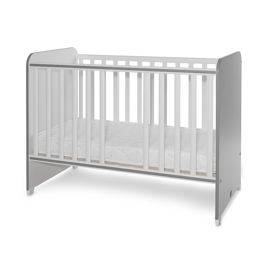 Bed sweet dream 60/120 color white/stone grey