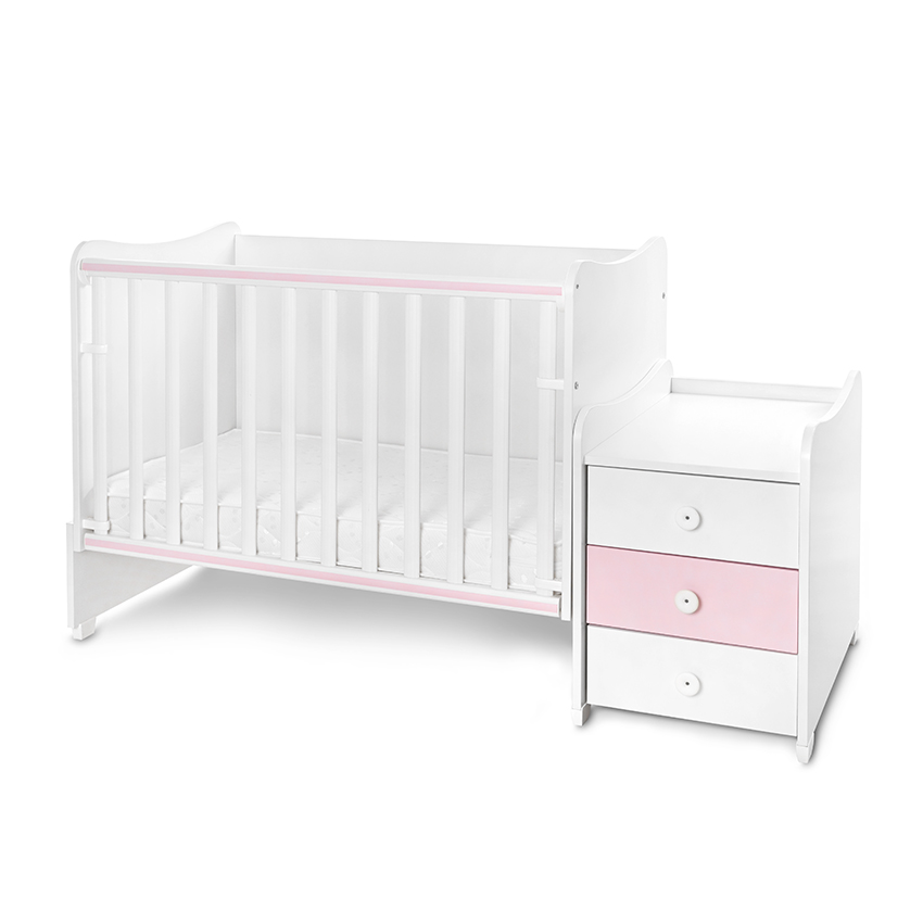 Легло maxi plus new 70/160 бяло/orchid pink-3box
