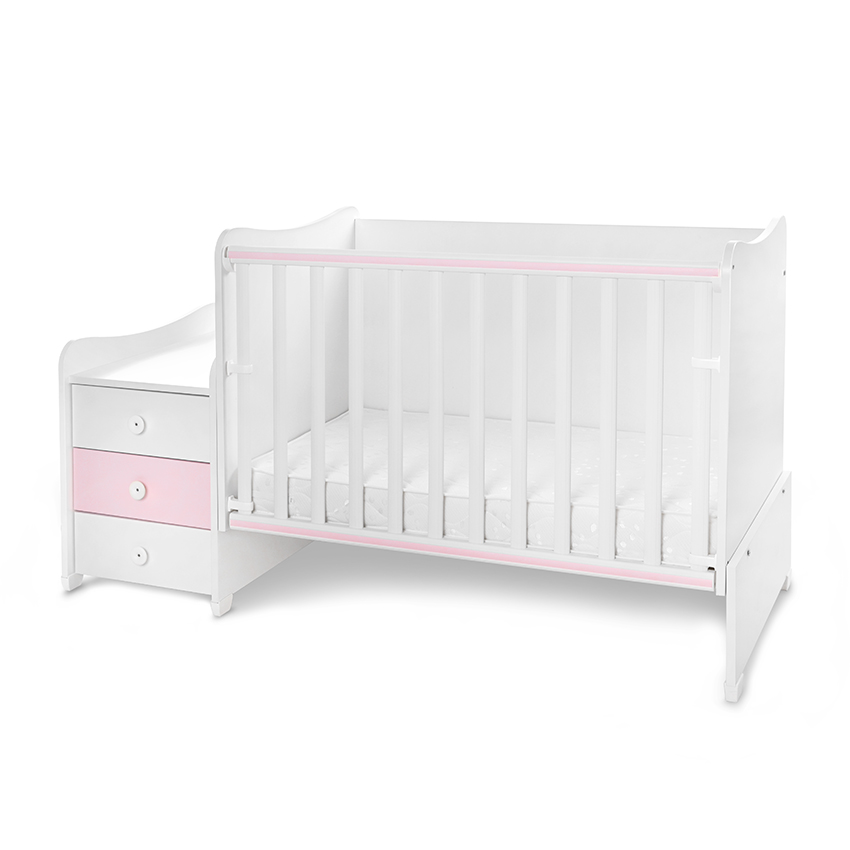 Легло maxi plus new 70/160 бяло/orchid pink-3box