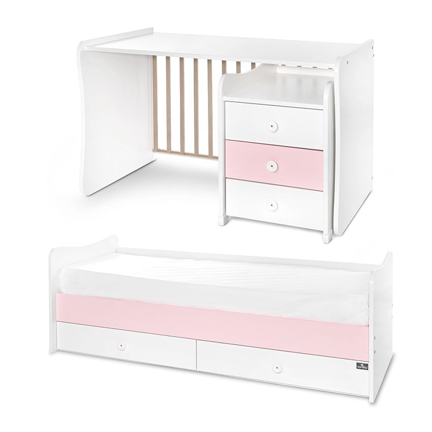 Легло maxi plus new 70/160 бяло/orchid pink-3box