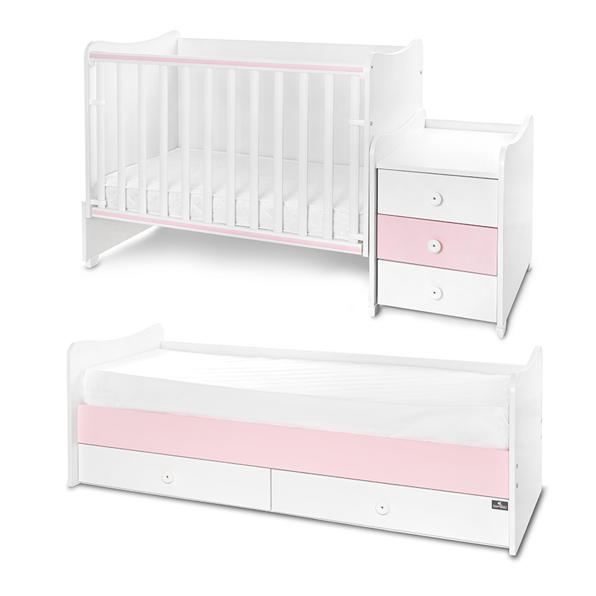 Легло maxi plus new 70/160 бяло/orchid pink-3box
