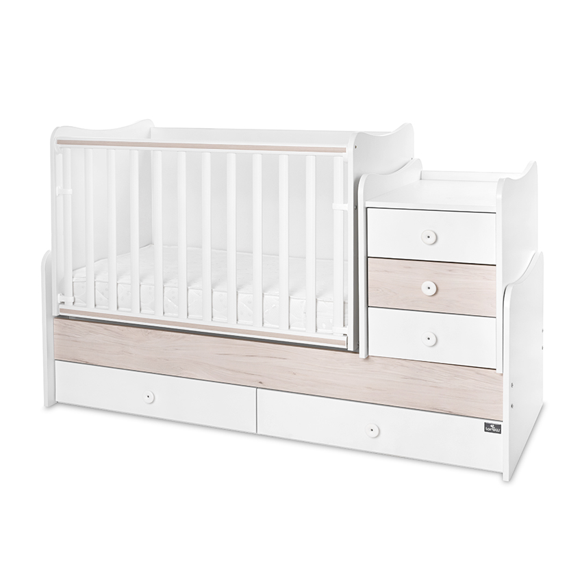 Легло maxi plus new 70/160 бяло/светъл дъб-3box