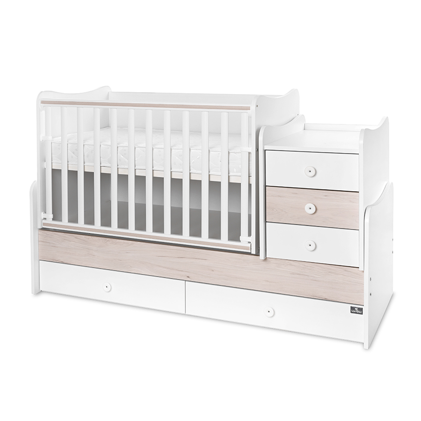 Легло maxi plus new 70/160 бяло/светъл дъб-3box