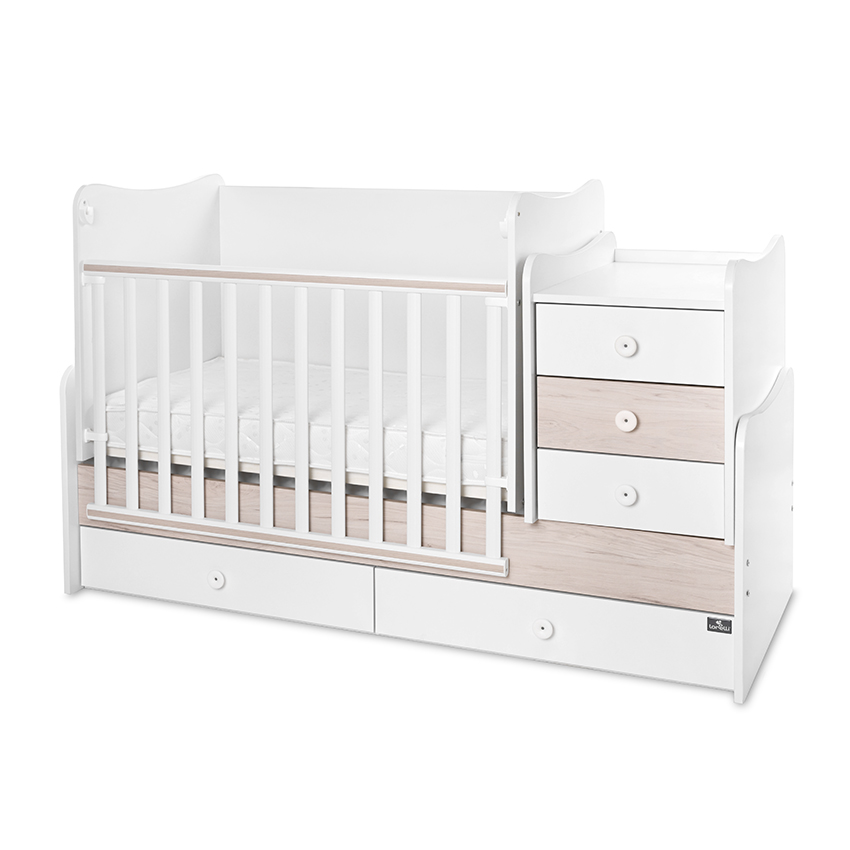 Легло maxi plus new 70/160 бяло/светъл дъб-3box
