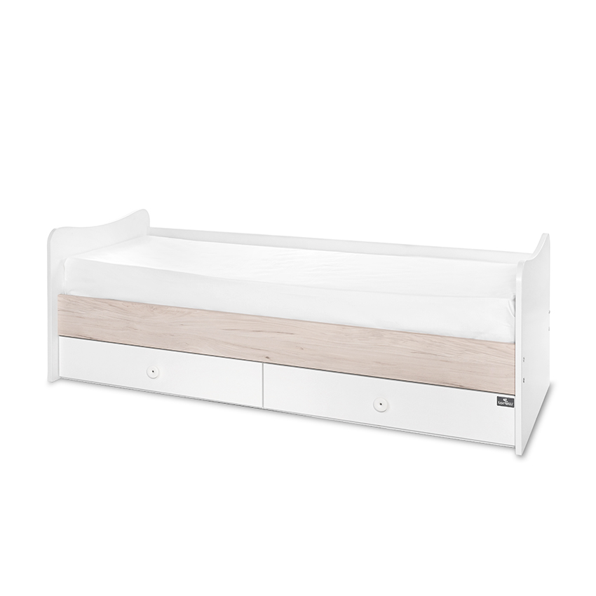 Легло maxi plus new 70/160 бяло/светъл дъб-3box