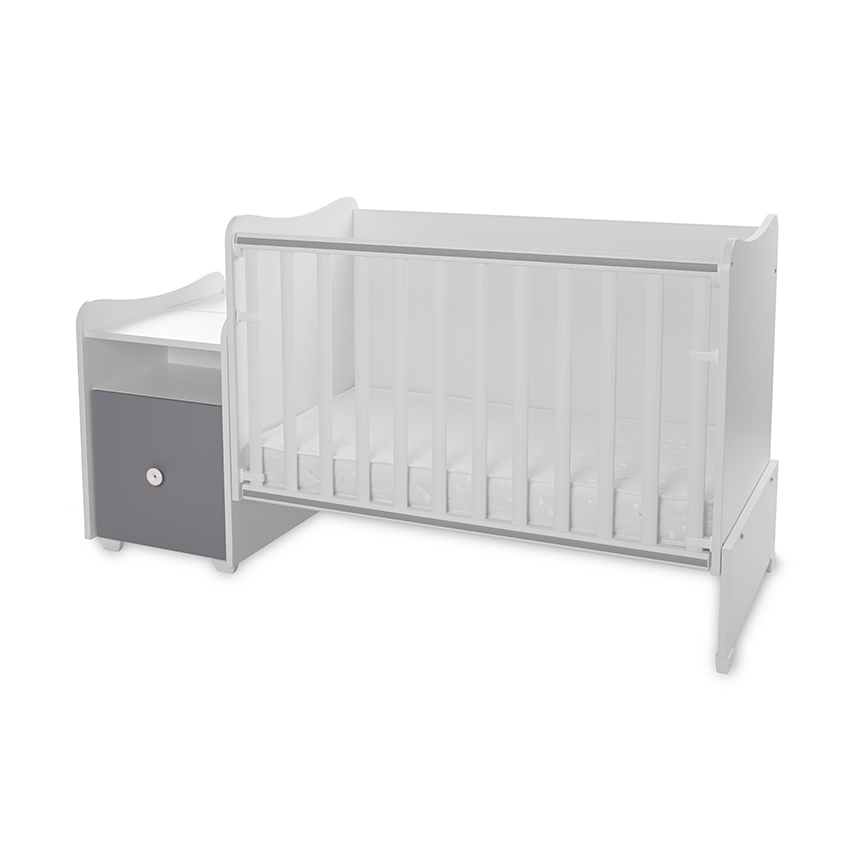 Легло trend plus 70/160 цвят бяло/stone grey-3box