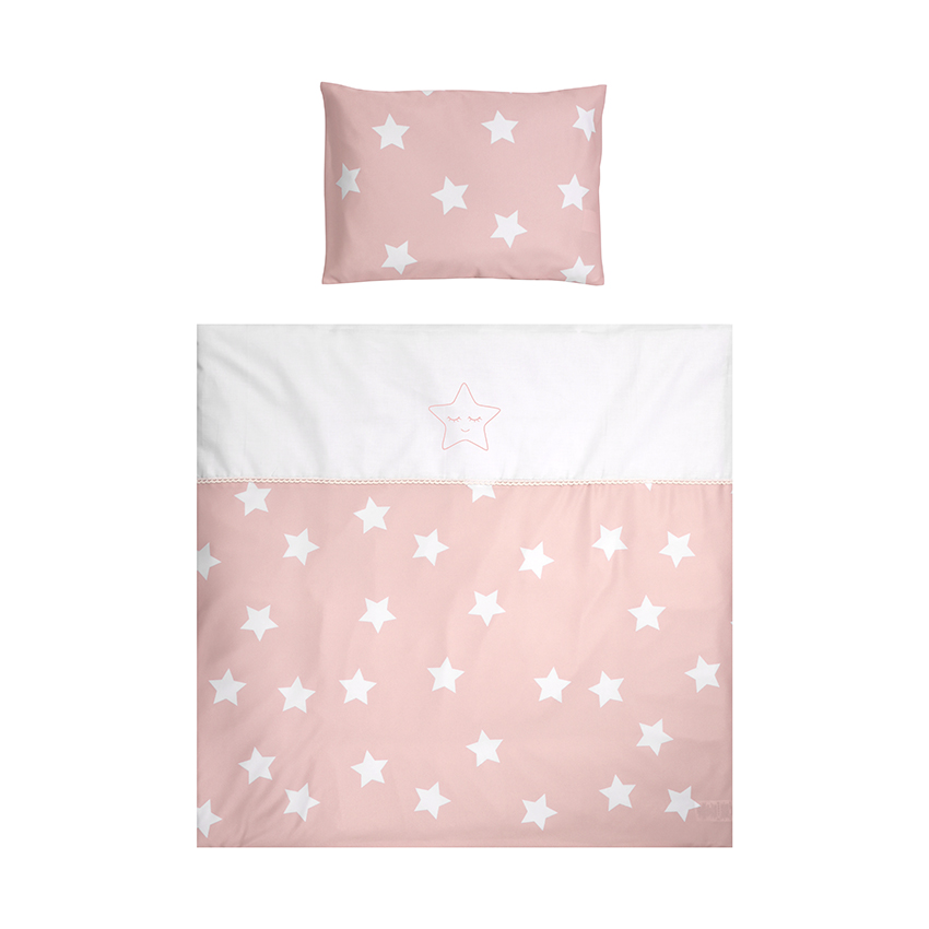 Cradle set First Dreams ranforce pale blush stars